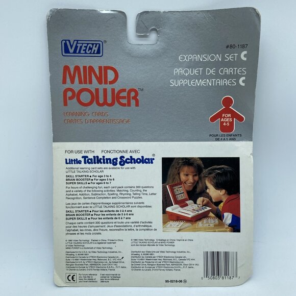 Vintage 1989 Vtech Little Talking Scholar Toy Original Set And 3 Expansion Sets - Picture 15 of 16